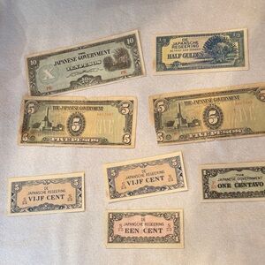 Vintage Japanese Government Currency Notes